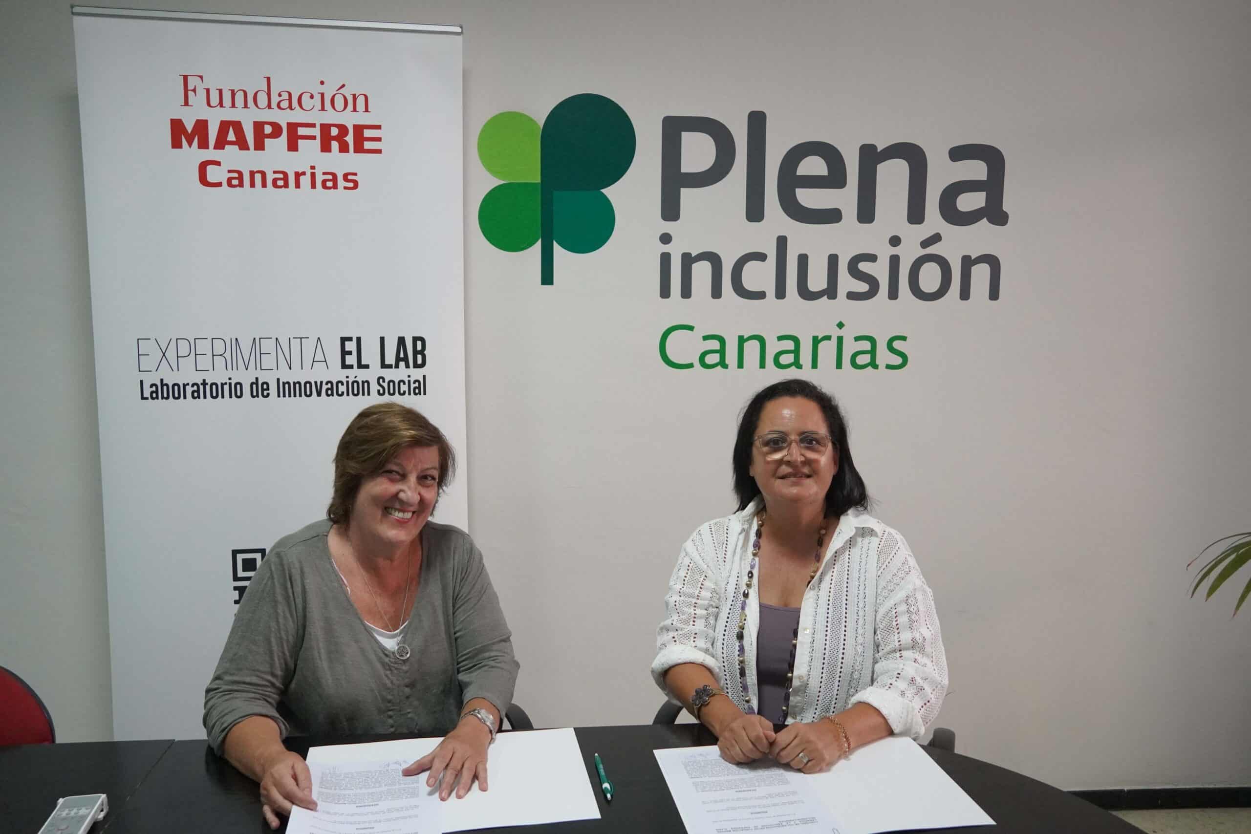 Fundación MAPFRE Canarias y la Asociación de Entidades Plena inclusión Canarias firman un convenio de colaboración para desarrollar un laboratorio de innovación social: EXPERIMENTA el LAB Inclusión
