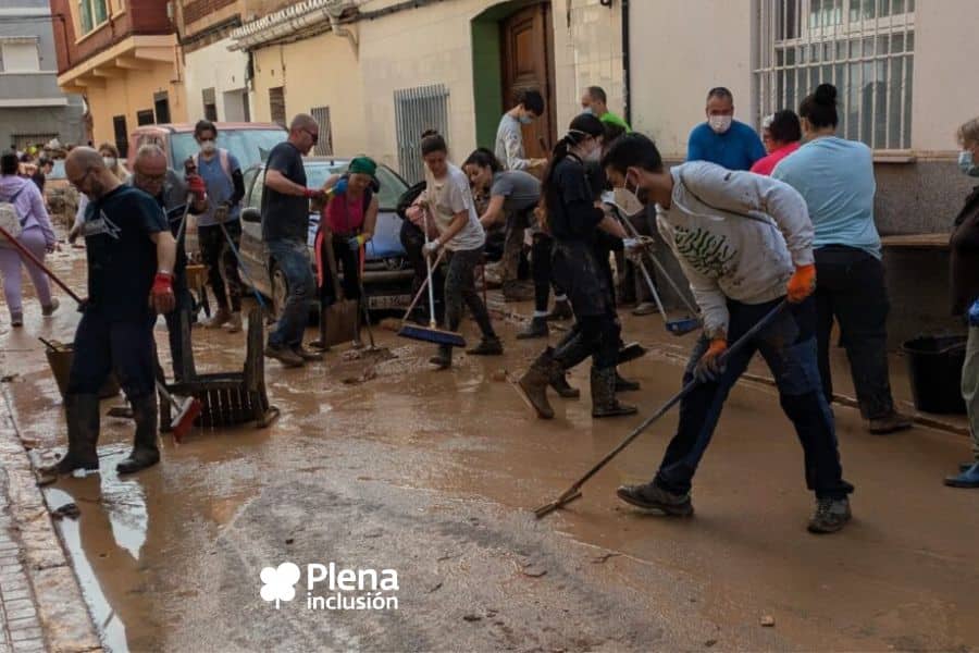 Plena inclusión pone en marcha una campaña de ayuda a las personas con discapacidad afectadas por la Dana de Valencia